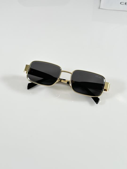 Women's Round Sunglasses – Gold & Black