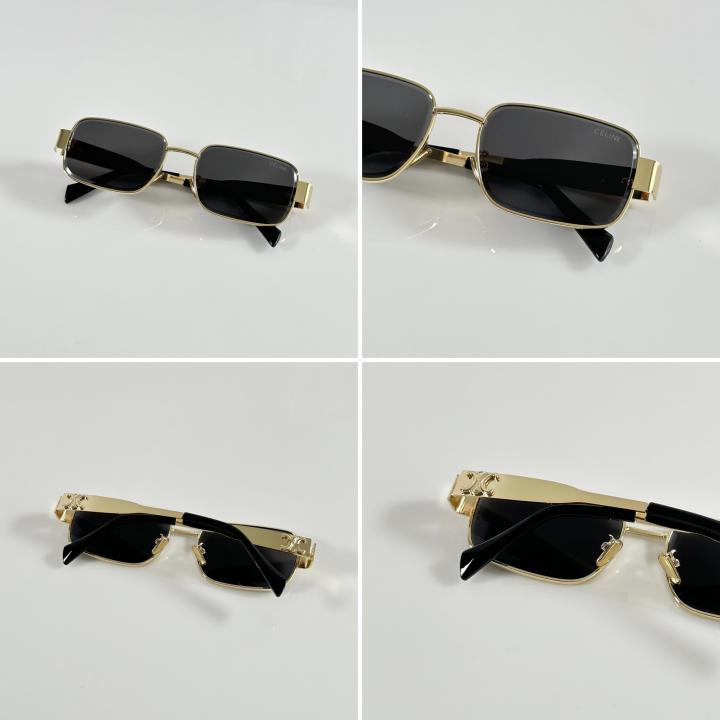 Women's Round Sunglasses – Gold & Black