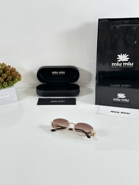 Women's Round Sunglasses – Gold & Brown