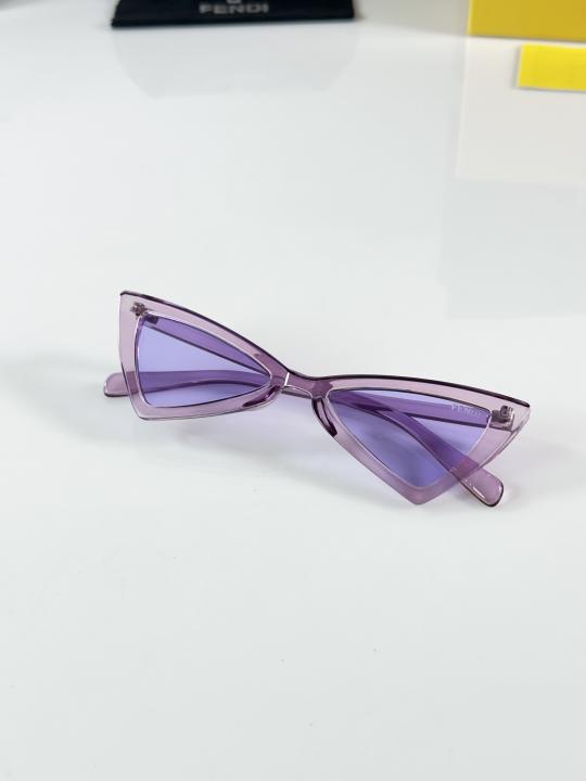 Women's Round Sunglasses – Purple
