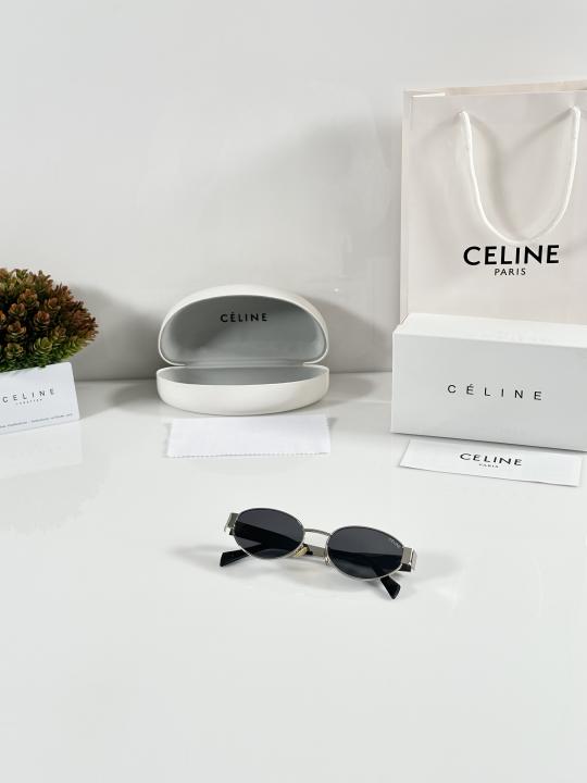 Women's Retro Round Sunglasses – Silver & Black