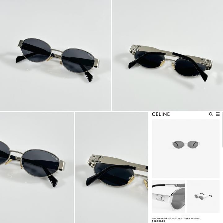 Women's Retro Round Sunglasses – Silver & Black