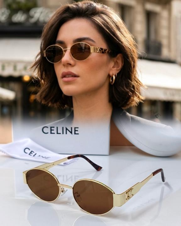 Retro Round Sunglasses – Gold & Brown