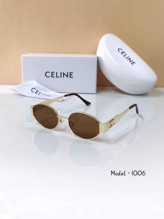 Retro Round Sunglasses – Gold & Brown