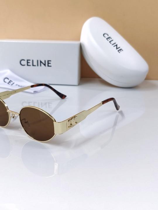 Retro Round Sunglasses – Gold & Brown