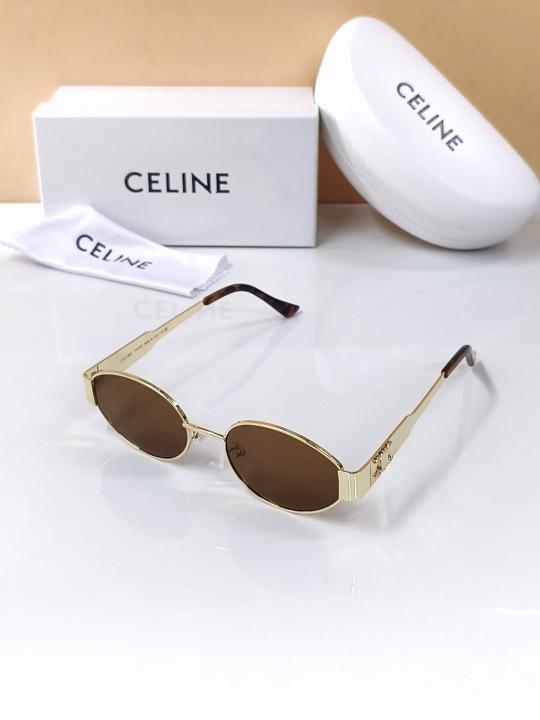 Retro Round Sunglasses – Gold & Brown