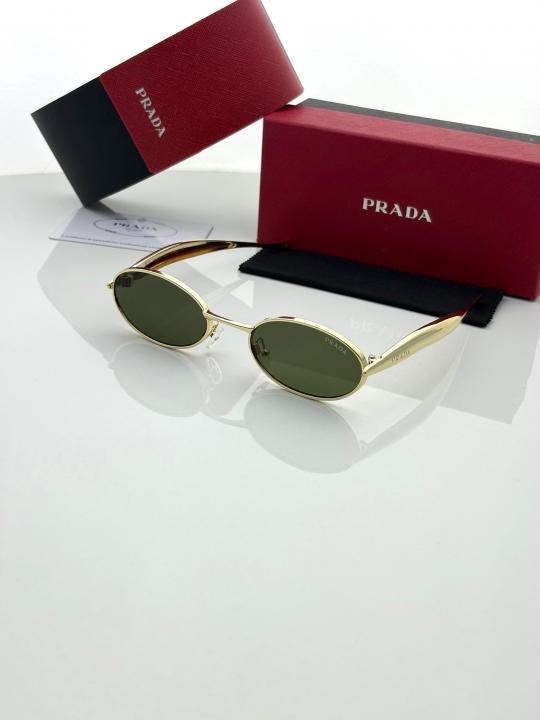 Rectangle Sunglasses – Gold & Green