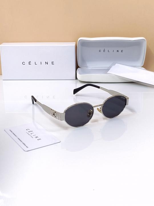 Retro Round Sunglasses – Silver & Black
