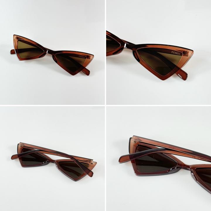 Women's Round Sunglasses – Brown