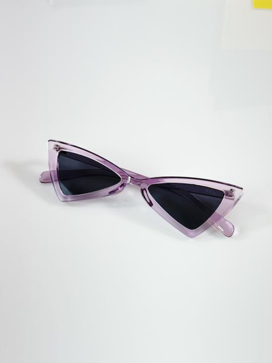 Round Sunglasses – Purple & Black