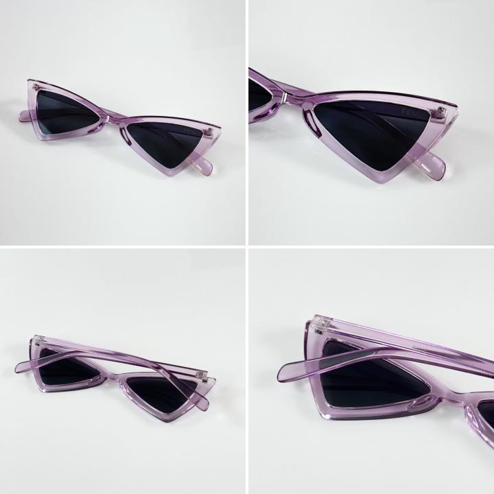 Round Sunglasses – Purple & Black