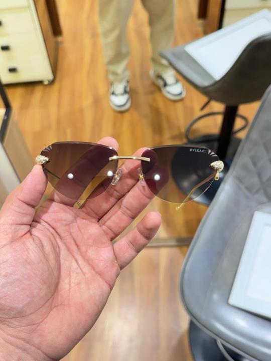 Cat-Eye Sunglasses – Gold Brown