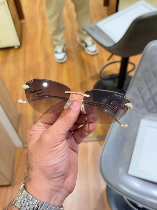 Cat-Eye Sunglasses – Gold Brown